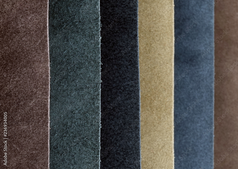 Fototapeta premium Leather variety shades of colors horizontal