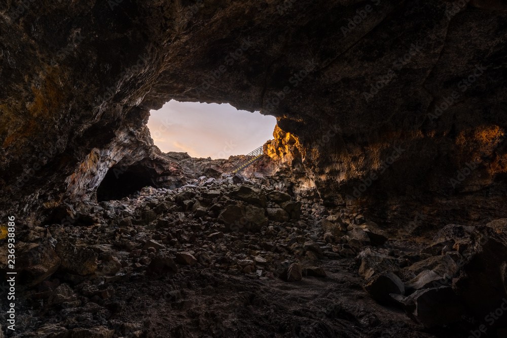 Indian Tunnel in Craters of the Moon National Monument & Preserve, Idaho, USA
