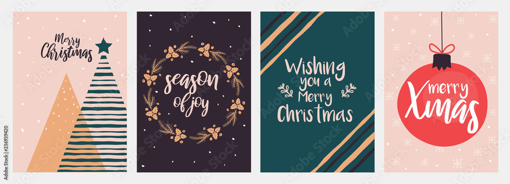 Plakat Christmas cards design