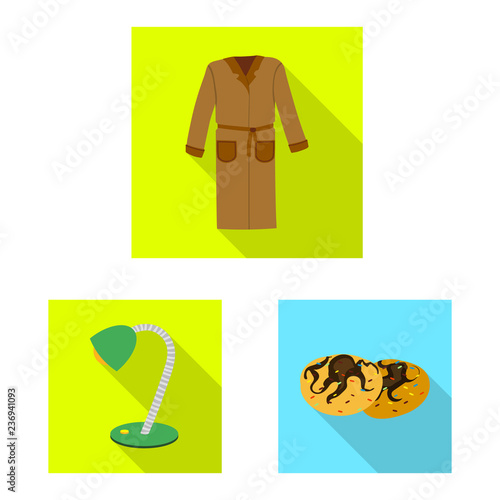 Isolated object of dreams and night sign. Collection of dreams and bedroom vector icon for stock.
