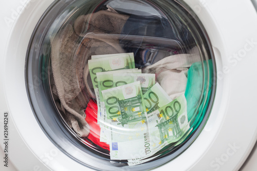 Money in the washing machine