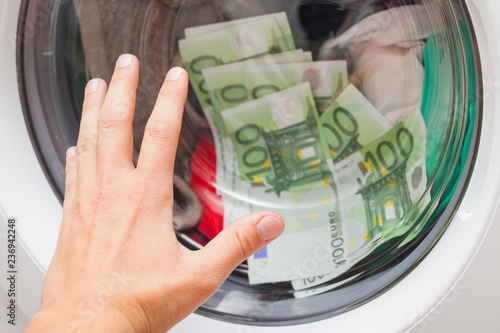 Money stuck in the washing machine