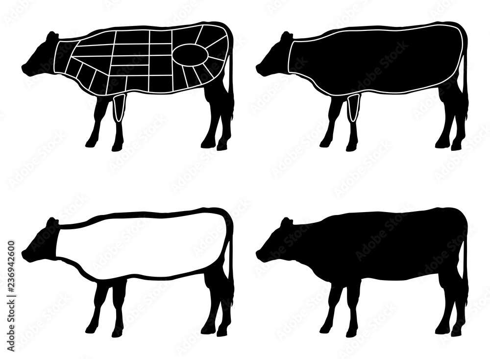 牛肉の部位名称 Stock イラスト Adobe Stock