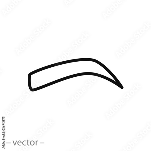 eyebrow icon vector