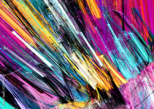 Bright artistic splashes. Abstract painting color texture. Modern futuristic ...