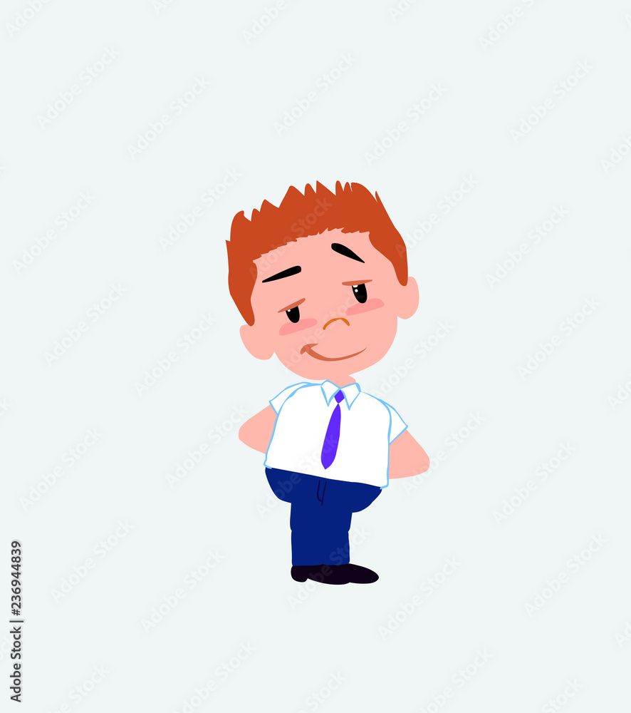 Businessman in casual style smiling peacefully. Businessman in casual style smiling peacefully.