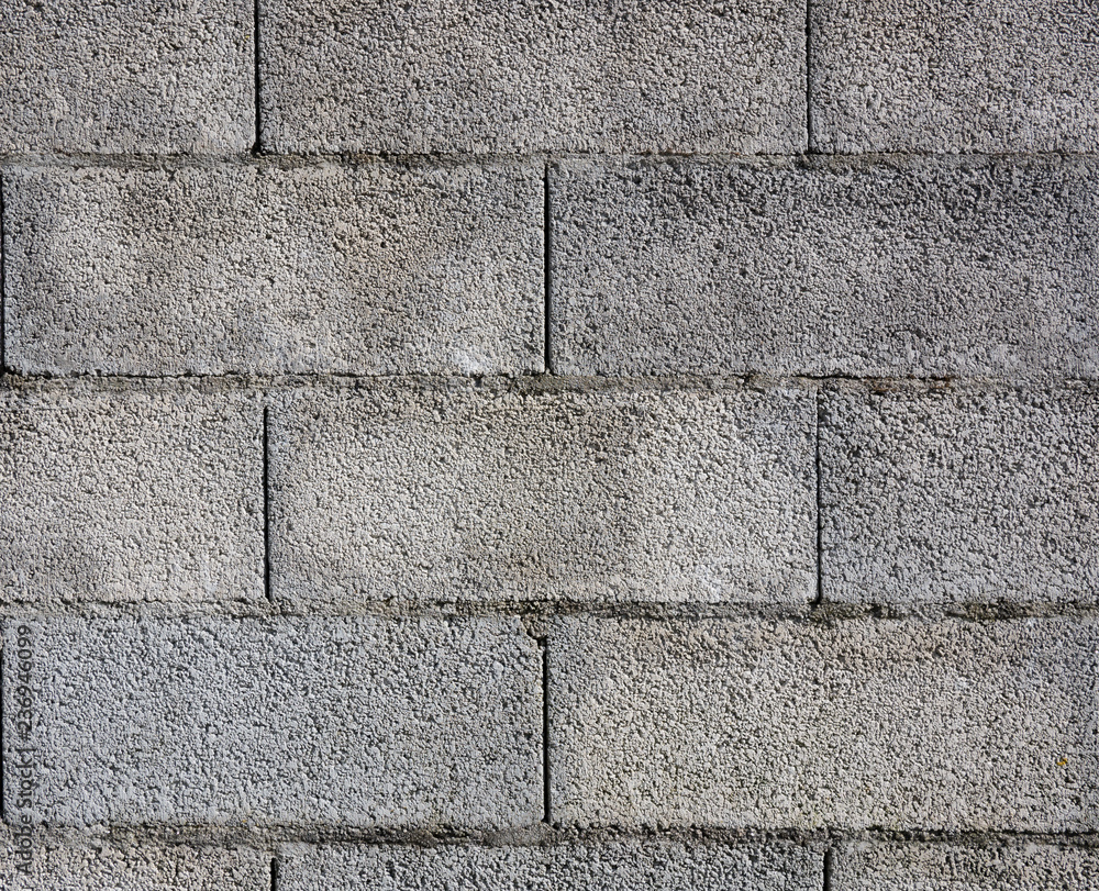 Fototapeta premium Cinder block / breeze block concrete wall texture