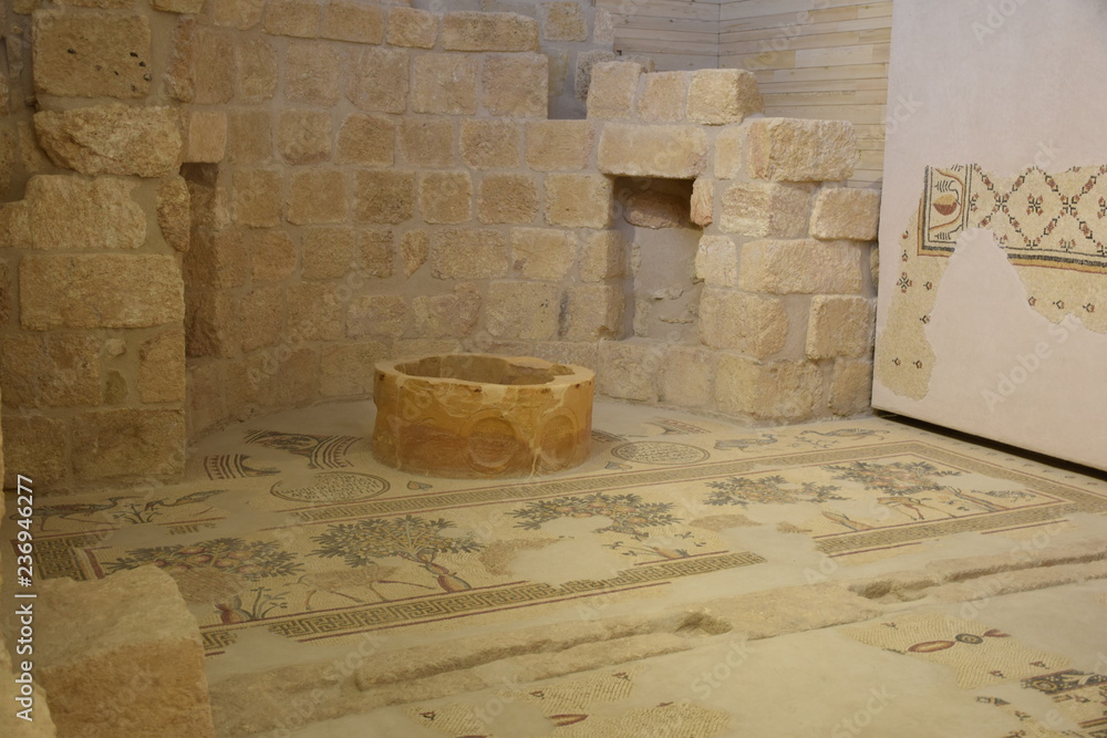 Baptistery, Moses Memorial Basilica, Mount Nebo, Jordan