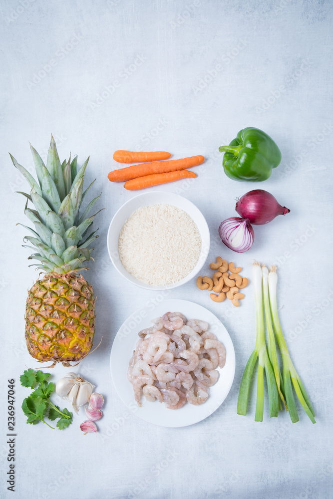 Prawn Pineapple Cashew Carrots and Spring Onions Prawn Pineapple Cashew Carrots and Spring Onions