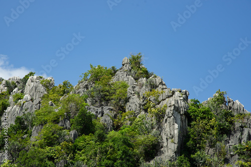 Peak limestone mountains