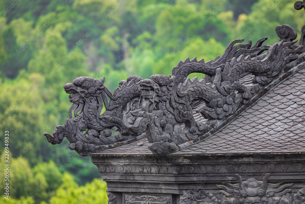 Imperial Khai Dinh Tomb in Hue, Vietnam. A UNESCO World Heritage Site. Imperial Khai Dinh Tomb in Hue, Vietnam. A UNESCO World Heritage Site.