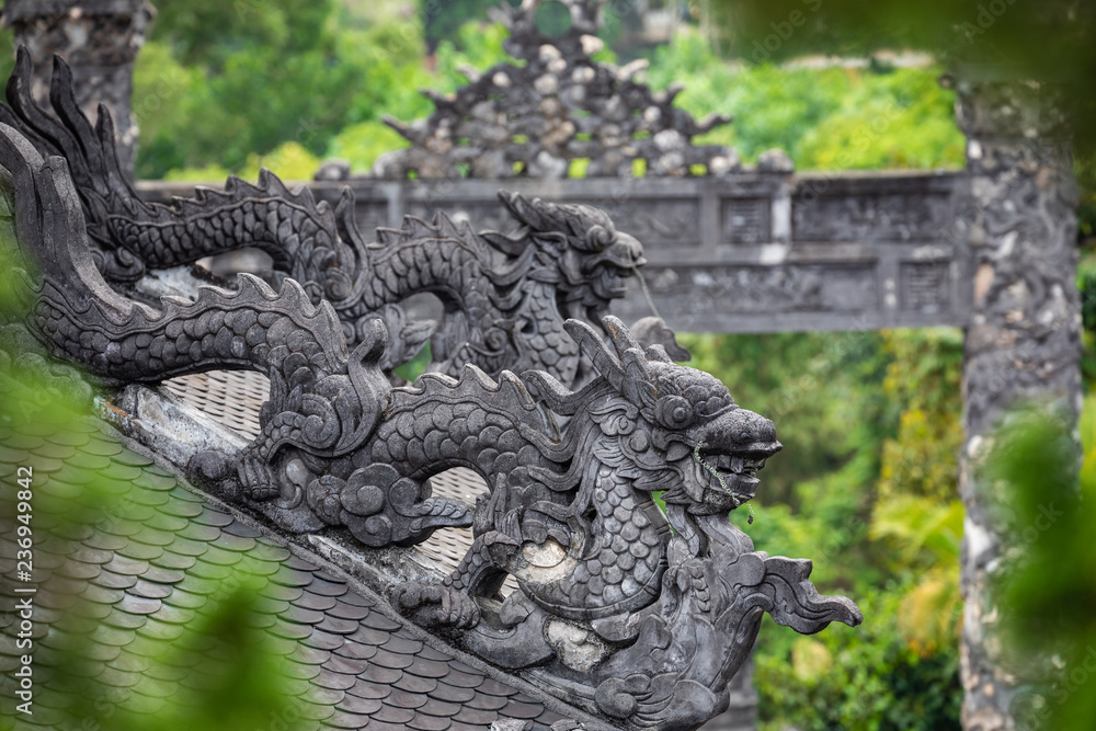 Imperial Khai Dinh Tomb in Hue, Vietnam. A UNESCO World Heritage Site. Imperial Khai Dinh Tomb in Hue, Vietnam. A UNESCO World Heritage Site.