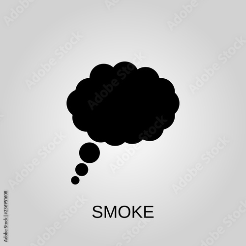 Smoke icon. Smoke concept symbol design. Stock - Vector illustration can be used for web.