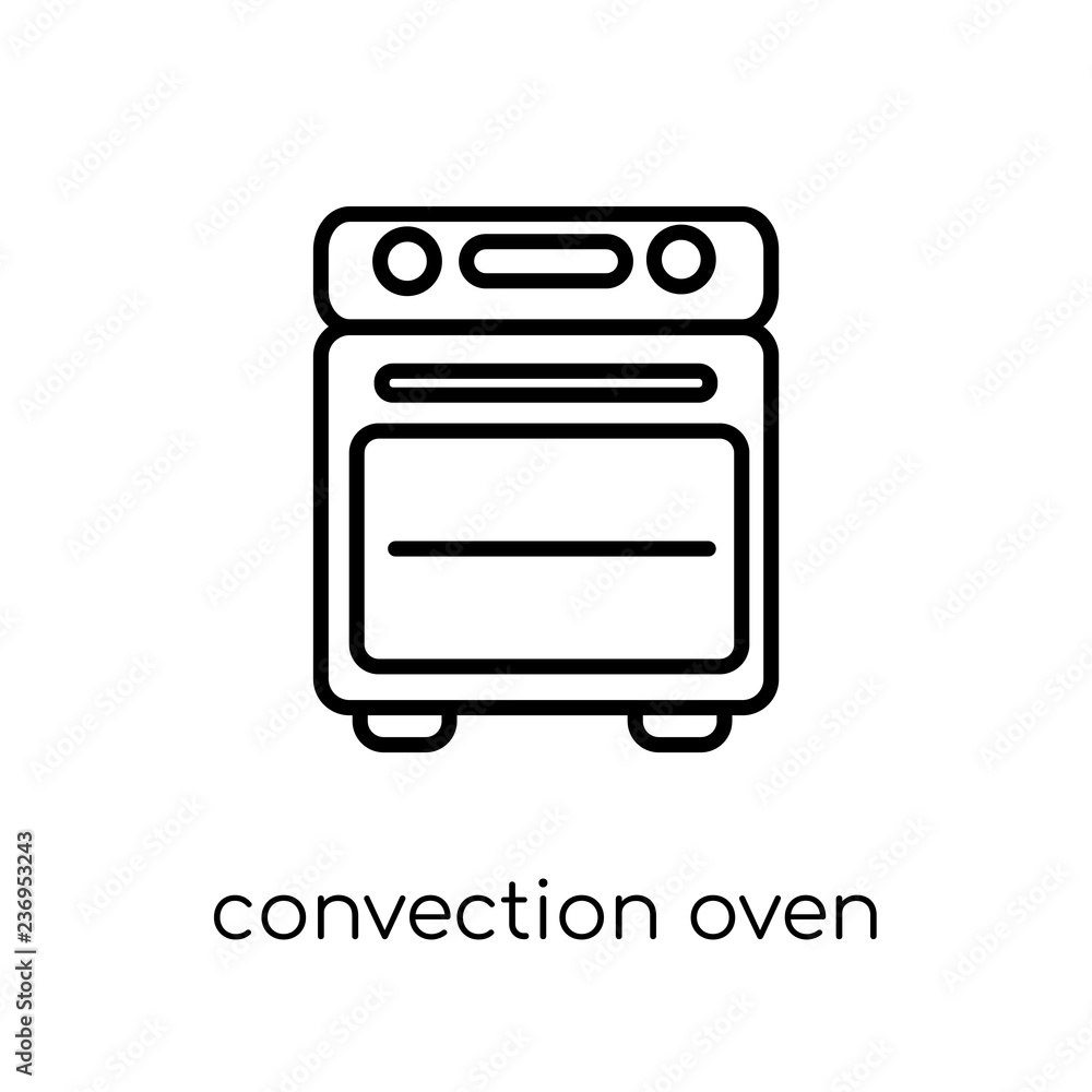 convection oven icon. Trendy modern flat linear vector convection oven icon on white background from thin line Electronic devices collection convection oven icon. Trendy modern flat linear vector convection oven icon on white background from thin line Electronic devices collection