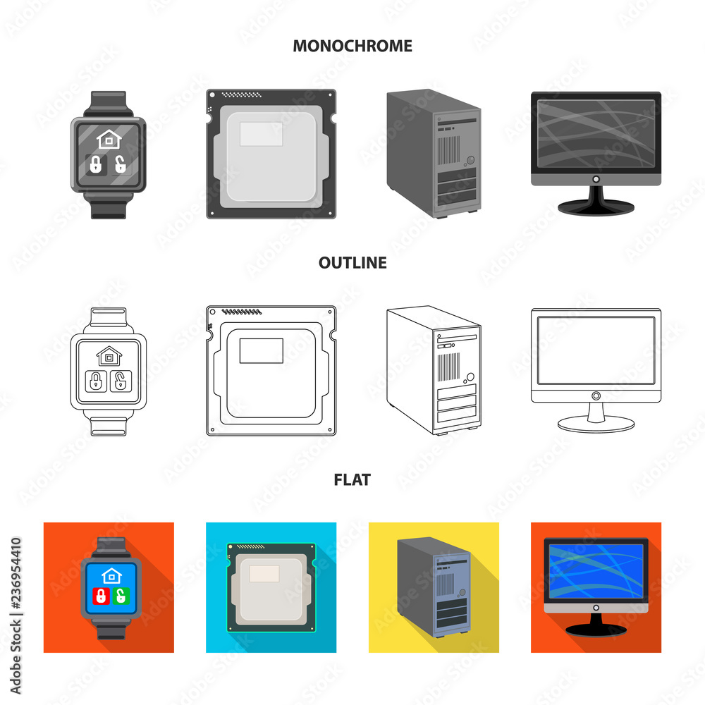 Vector design of laptop and device symbol. Set of laptop and server vector icon for stock. Vector design of laptop and device symbol. Set of laptop and server vector icon for stock.