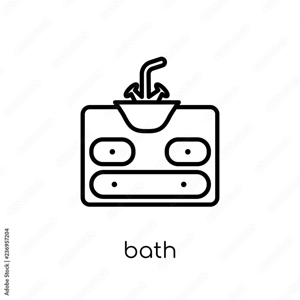 Bath icon from Furniture and household collection. Bath icon from Furniture and household collection.