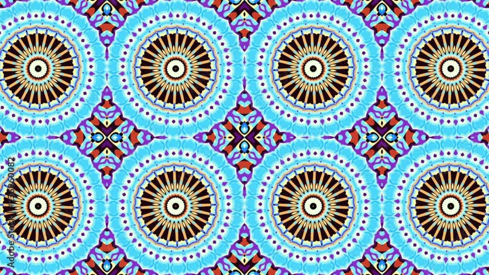 Symmetric ornament loop background Symmetric ornament loop background
