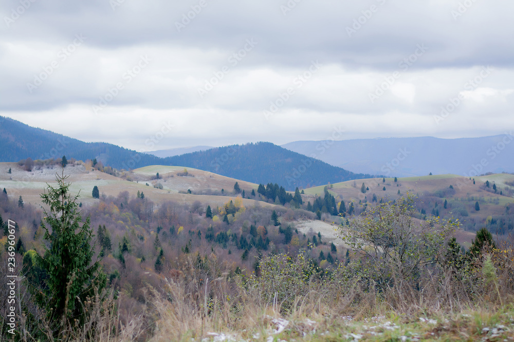 Snowy mountains and natures. Travel and mountain views Snowy mountains and natures. Travel and mountain views