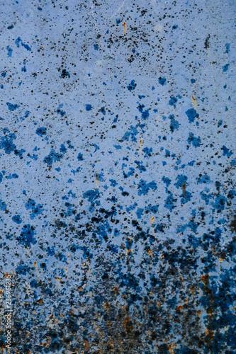 rough texture of a old blue wall.