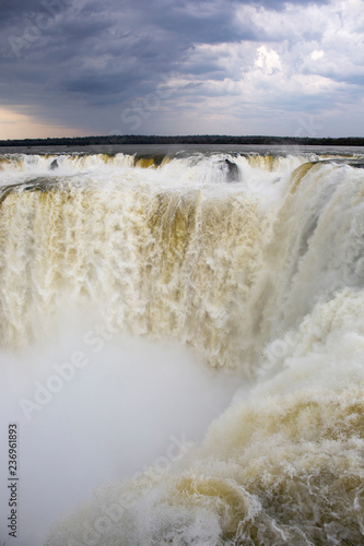 Famous Devil s Throat at Iguazu Falls  one of the world s great natural wonders  on the border of Argentina and Brazil