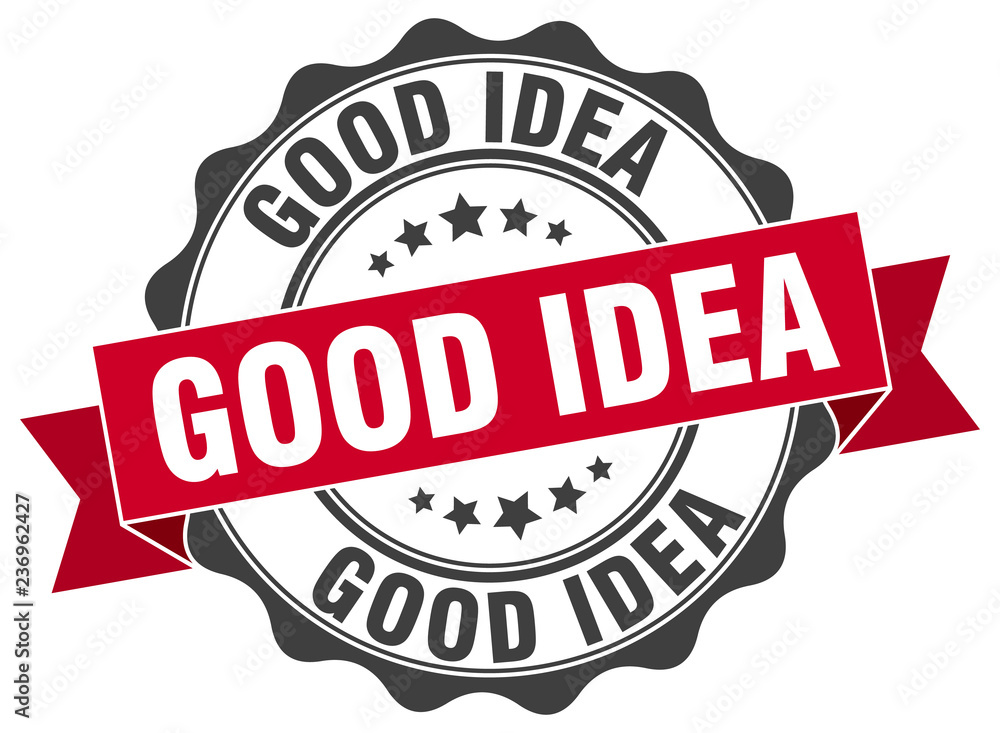 Fototapeta premium good idea stamp. sign. seal