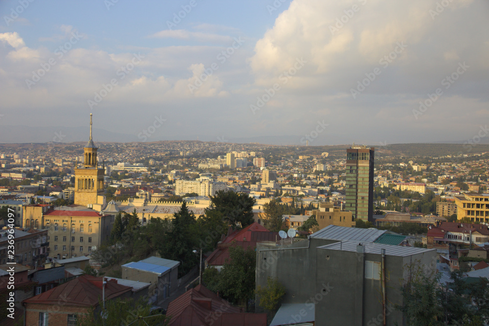 Aerial view of Tbilisi, Georgia 