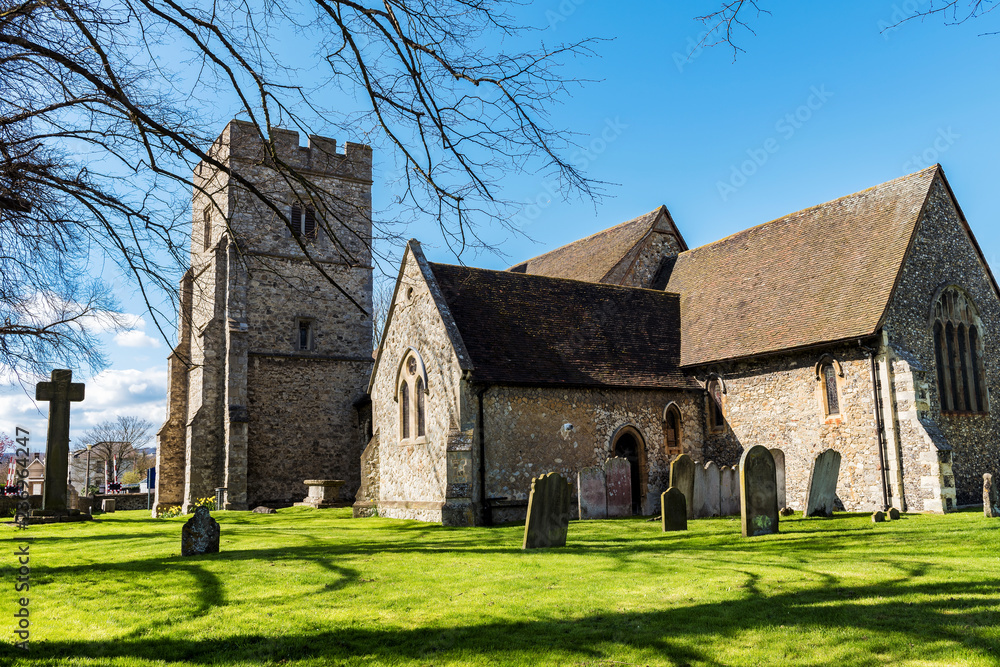 All Saint's Church in Snodland, Near Maidstone, Kent, England, sitting near the banks of the River Medway taken on a warm spring afternoon. All Saint's Church in Snodland, Near Maidstone, Kent, England, sitting near the banks of the River Medway taken on a warm spring afternoon.