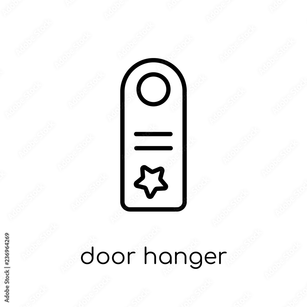 Door hanger icon from Hotel collection. Door hanger icon from Hotel collection.