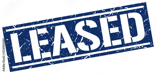 leased square grunge stamp