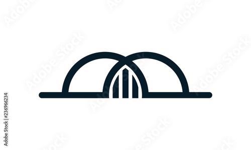 financial bridge building and finance vector finance construction logo design financial bridge logo