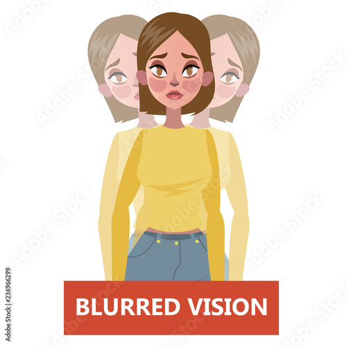 Blurred vision as a symptom of disease
