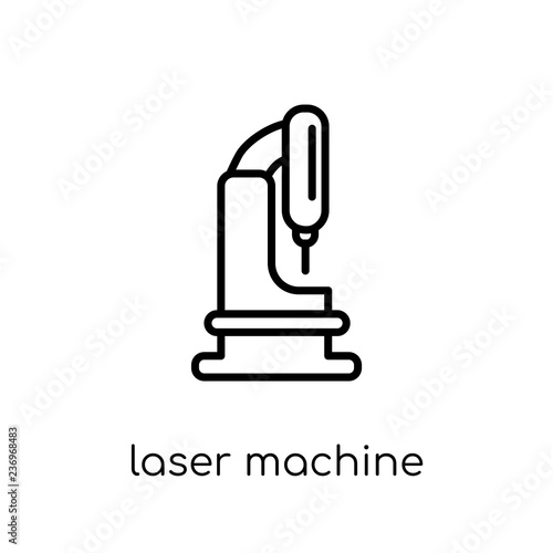 Laser Machine icon. Trendy modern flat linear vector Laser Machine icon on white background from thin line Electronic devices collection