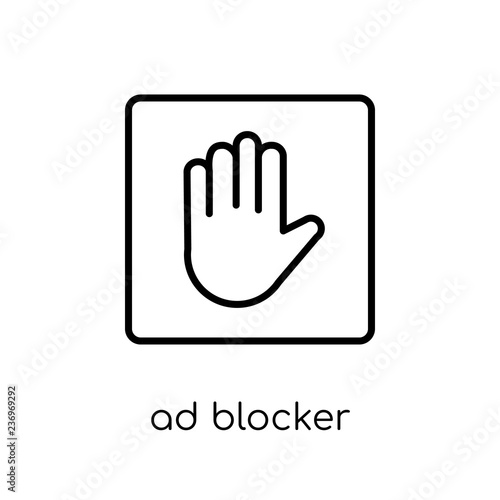 Ad blocker icon from Marketing collection.