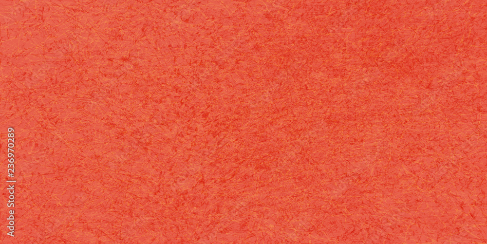 Fototapeta premium Marble pattern of tangled threads on red background, blank sheet of paper or plywood.