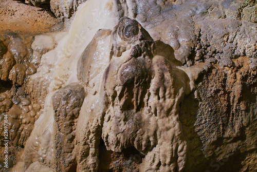 Gosu limestone cave in Danyang  South Korea. Called the  underground palace  and formed over 450 million years ago.