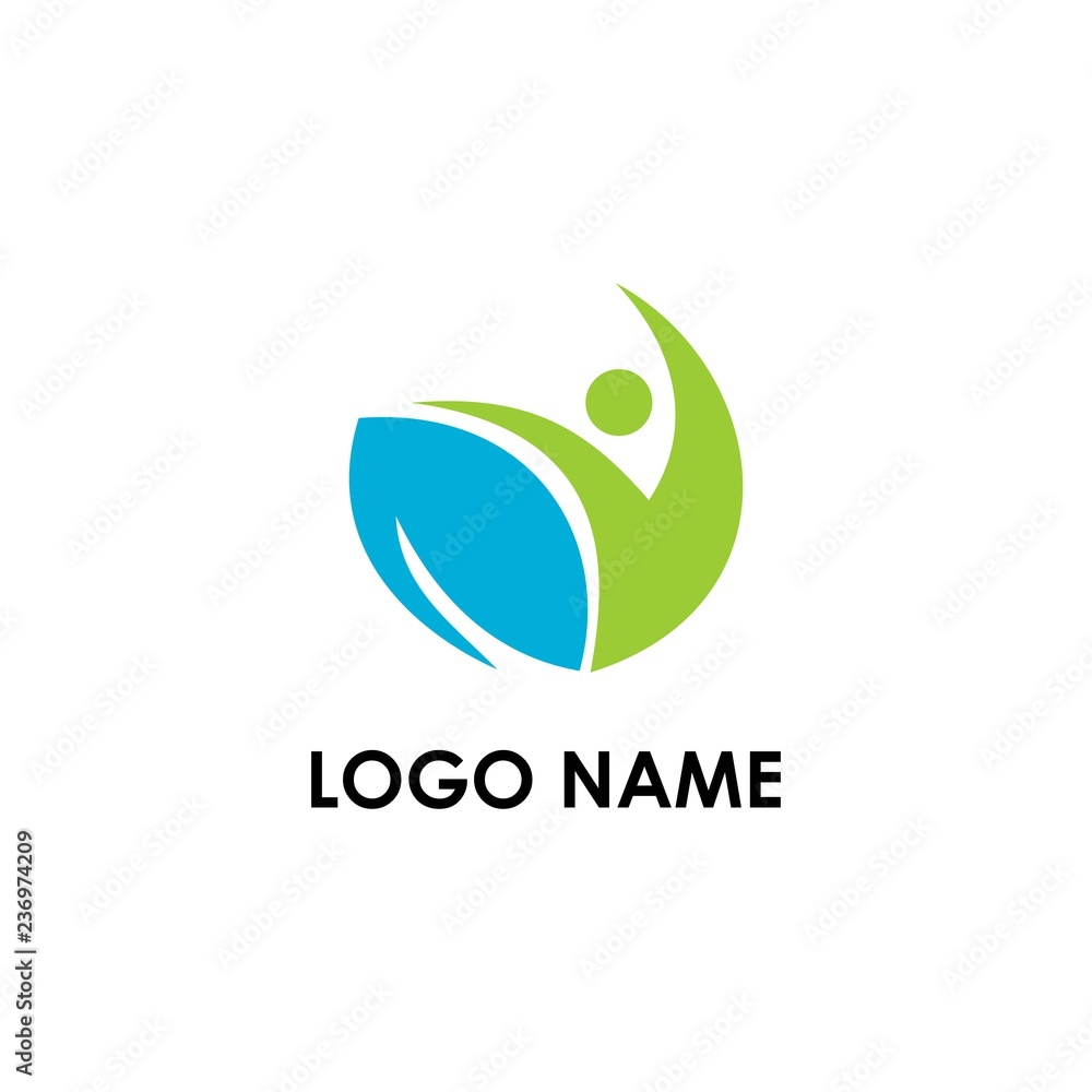 Fototapeta premium people logo template