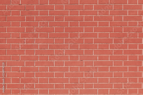 clean red brick wall with nobody