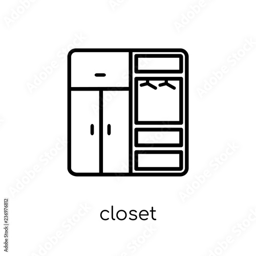 Closet icon from Furniture and household collection.