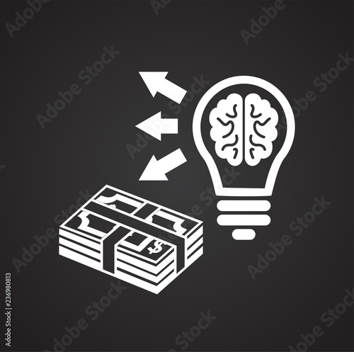 Crowfunfing investment icon on white background for graphic and web design, Modern simple vector sign. Internet concept. Trendy symbol for website design web button or mobile app