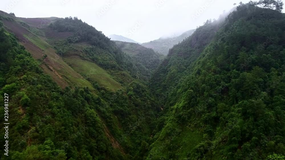 Aerial Forward: The Green Mountains of Mu Cang Chai in Vietnam Aerial Forward: The Green Mountains of Mu Cang Chai in Vietnam