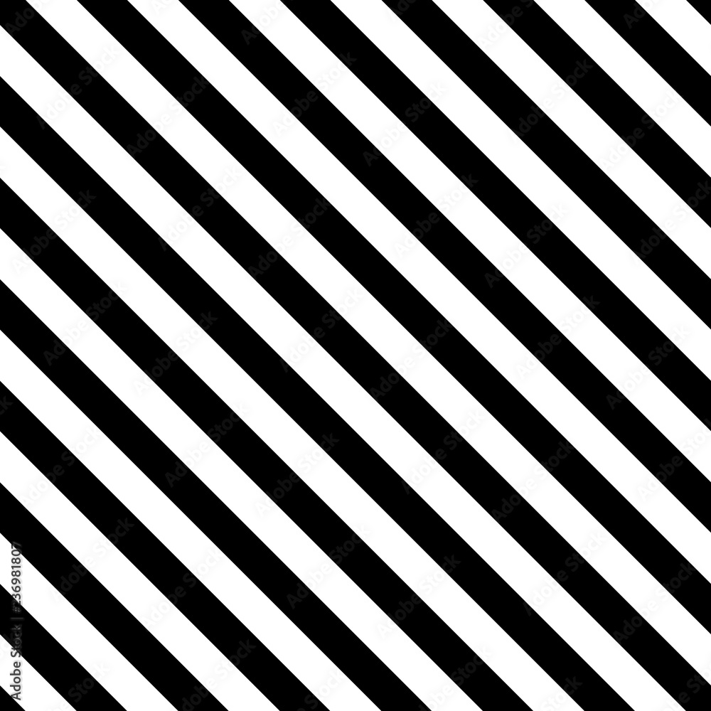 Seamless diagonal stripe pattern black and white. Design for wallpaper,  fabric, textile. Simple background Stock Illustration