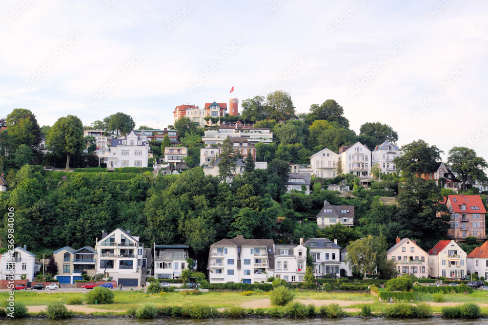 Fototapeta premium hafen hamburg,elbpark,blankenese,