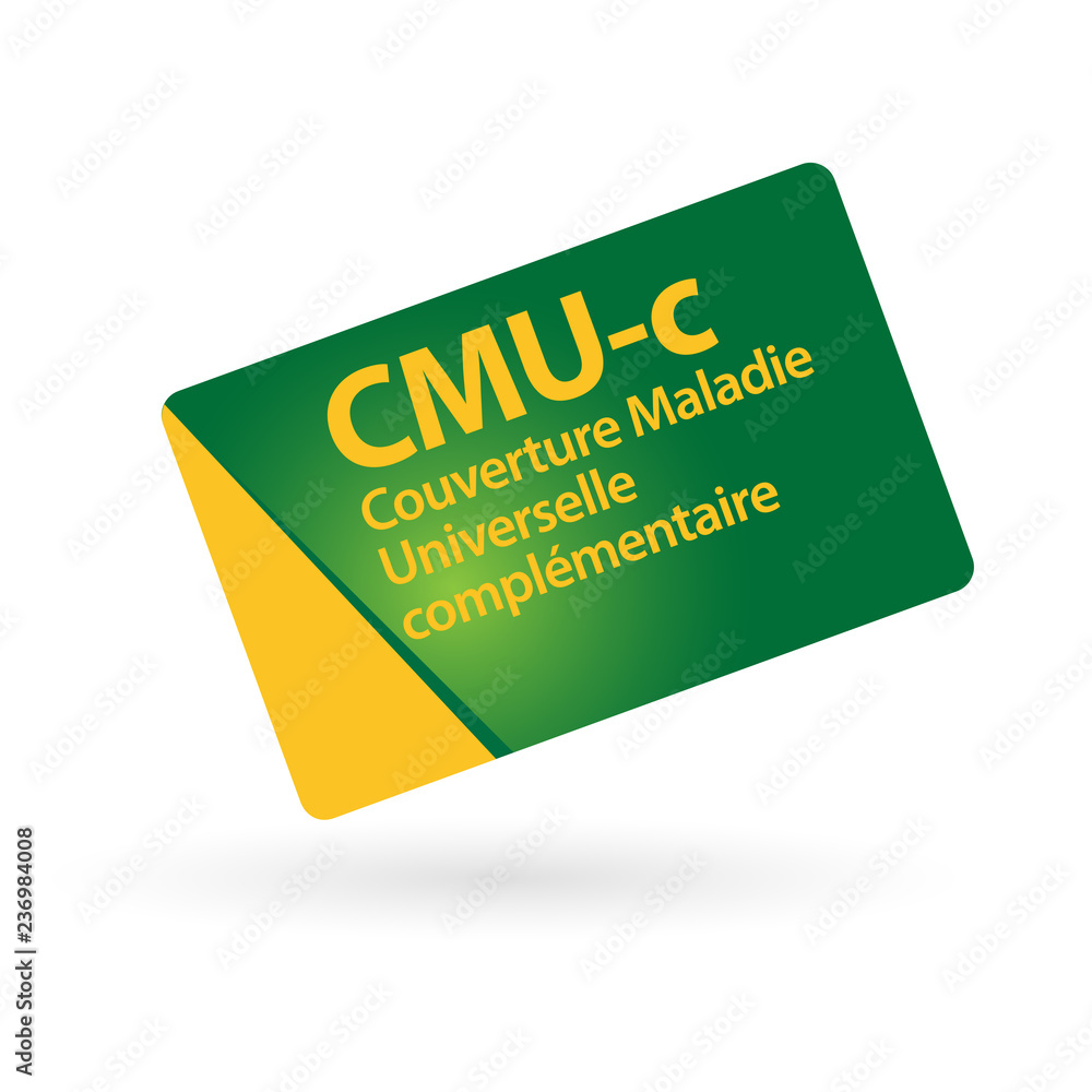Couverture maladie universelle complémentaire (CMU-C) Stock Vector | Adobe  Stock