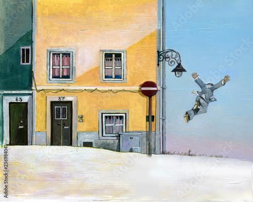 Fotografi desire of liberty allegory of  mental need to escape from the everyday