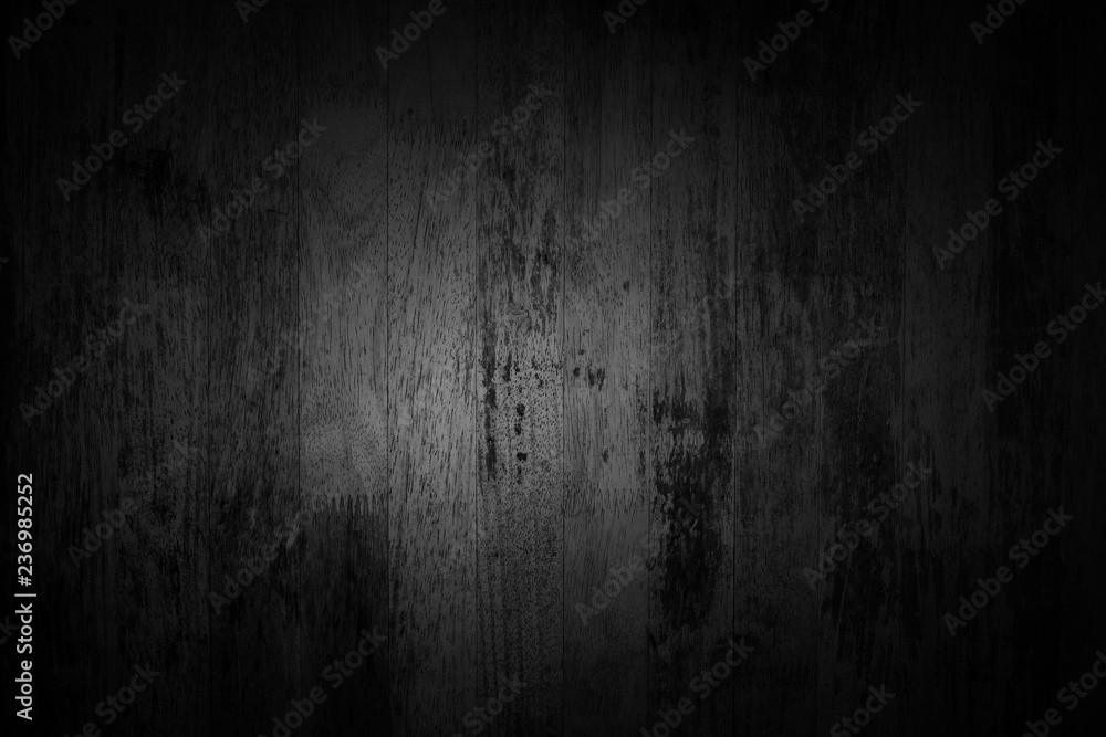 Old black wooden texture background.grunge wood background.empty template.