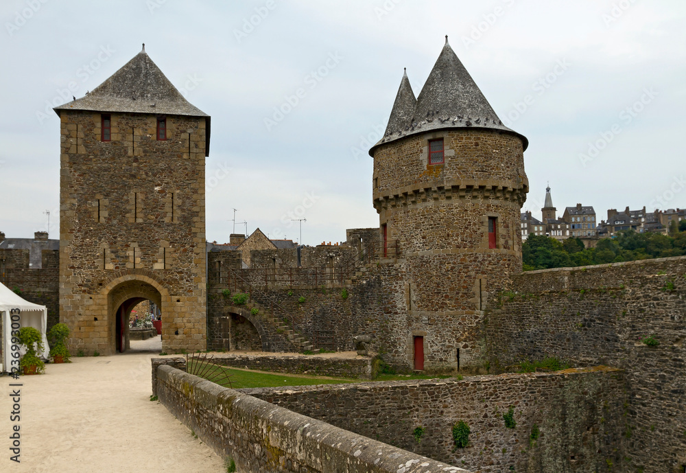 Medieval Castle Fort of Fougeres