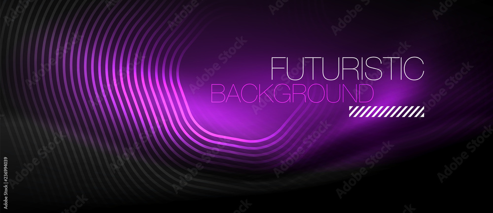 Neon glowing lines, magic energy space light concept, abstract background wallpaper design Neon glowing lines, magic energy space light concept, abstract background wallpaper design