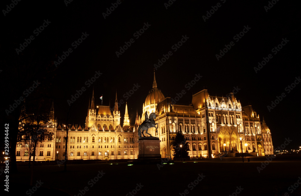 Das Parlament in Budapest,  Parlamentsgebäude in der Hauptstadt von Ungarn,  Europa 