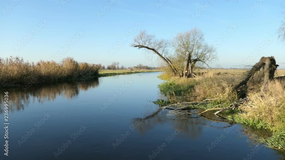 Havel river during autumn time. Landscape of Havelland Havel river during autumn time. Landscape of Havelland