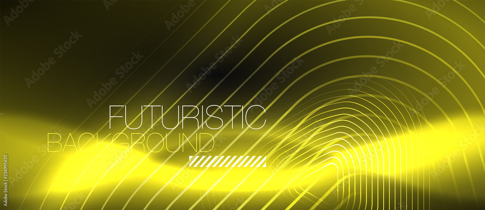 Dark black abstract background with neon colors and lines Dark black abstract background with neon colors and lines
